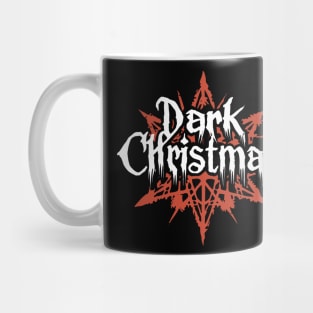 Dark Christmas Deathmetal Band Logo Style Mug